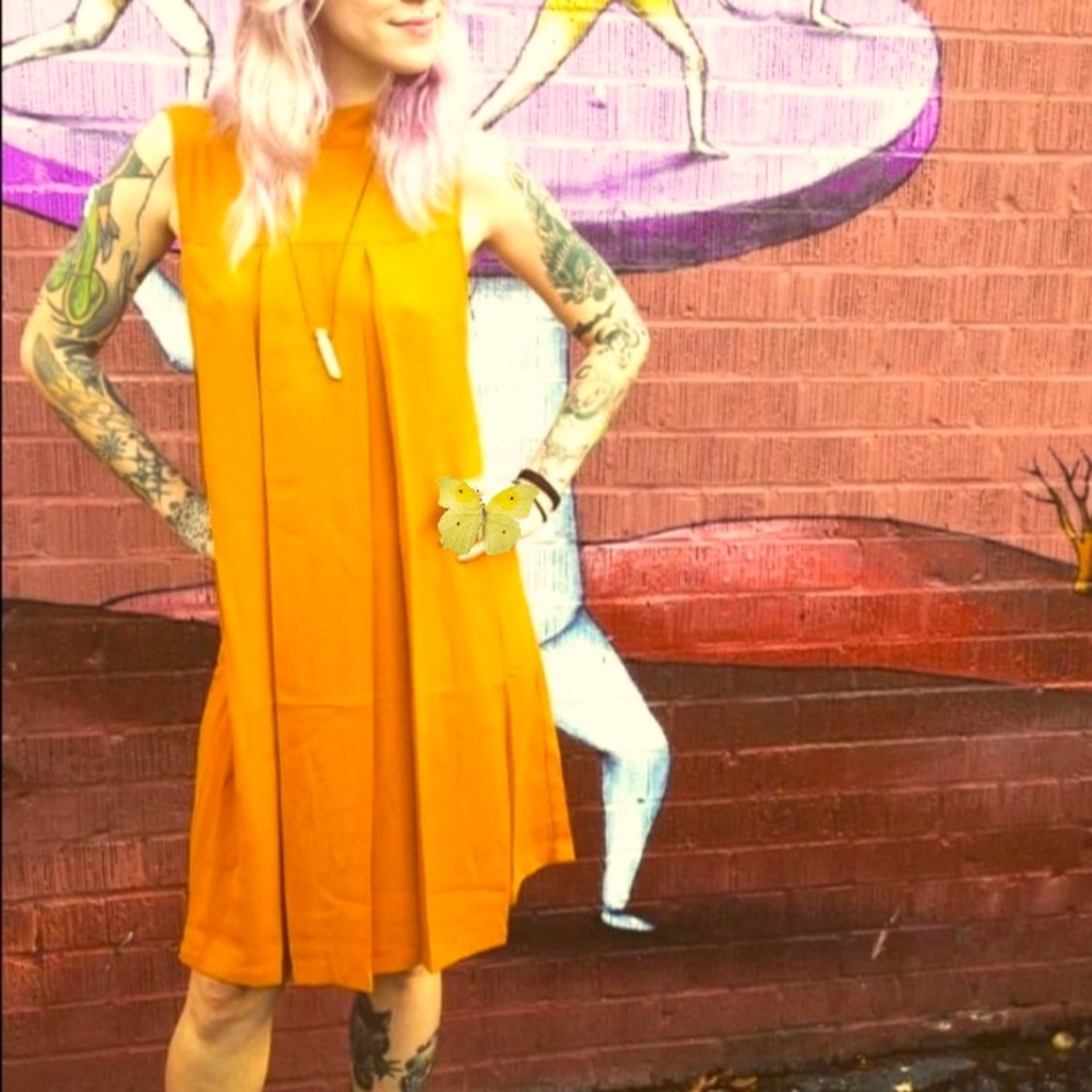 Mustard dress